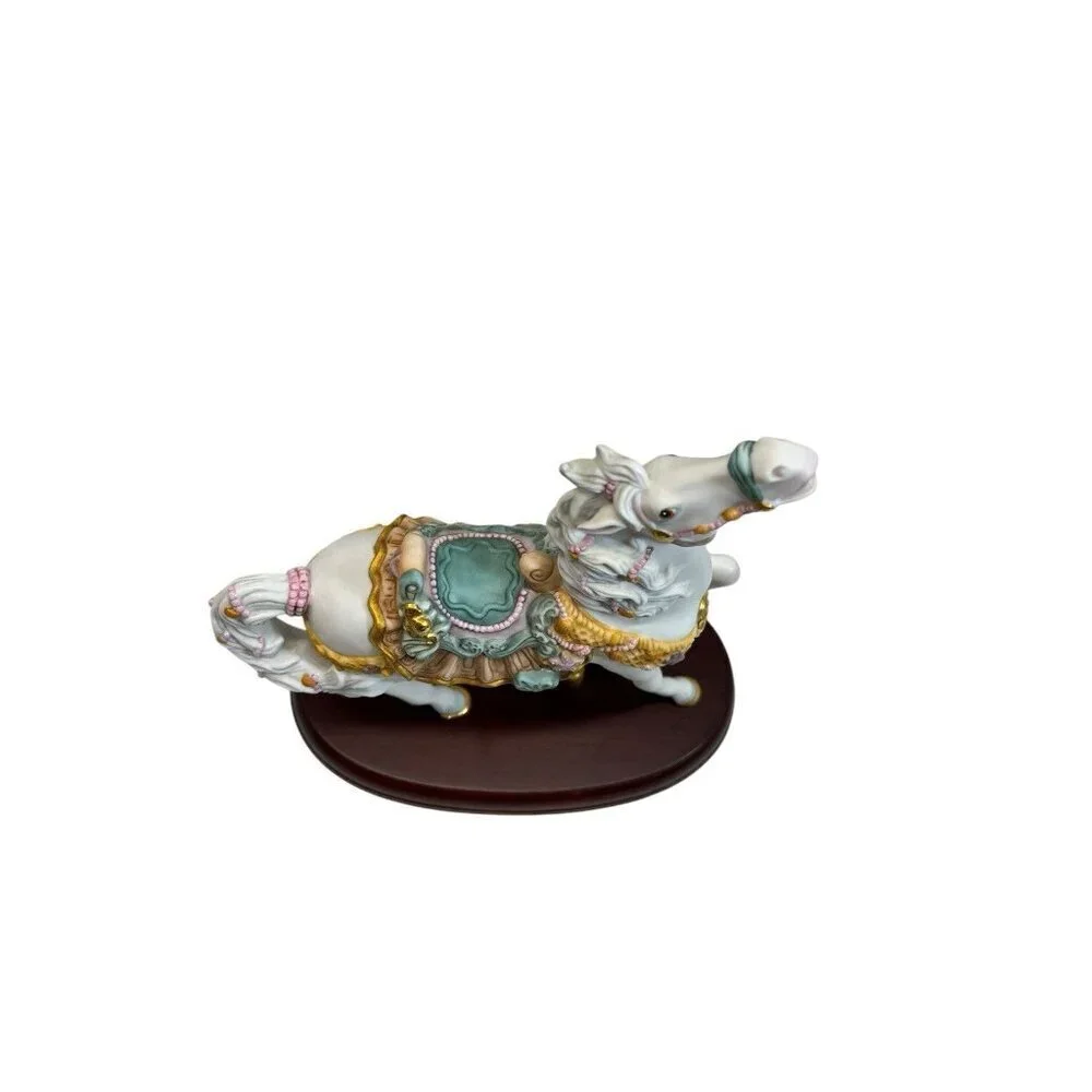 NEW LENOX The Seaside Horse Fine Porcelain Figurine 24K Gold Trim 1993 White